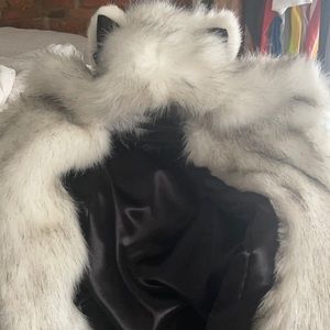 White Faux Fur Jacket